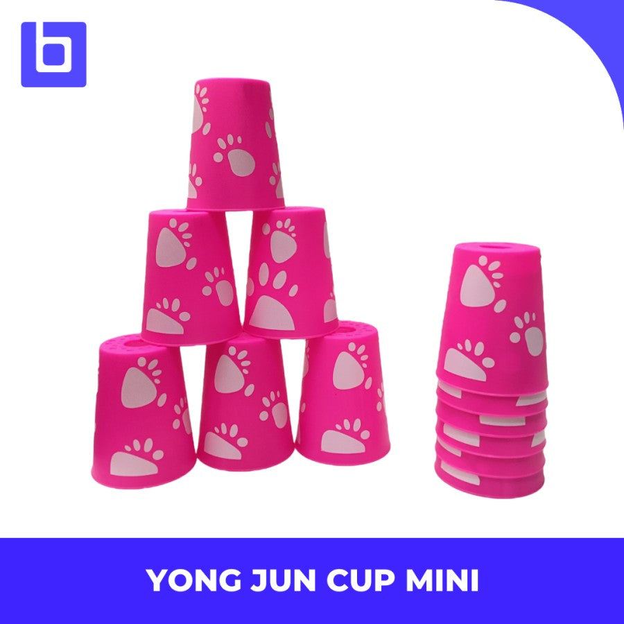 STACKING CUP YONG JUN YJ FEI DIE BEI MINI SPORT STACKING CUP - pink