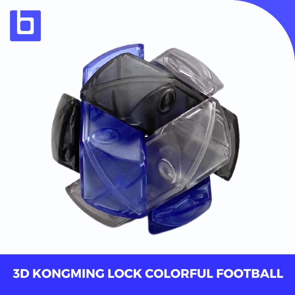 Qiyi 3d Puzzle Kongming Lock Colorful transparant Original