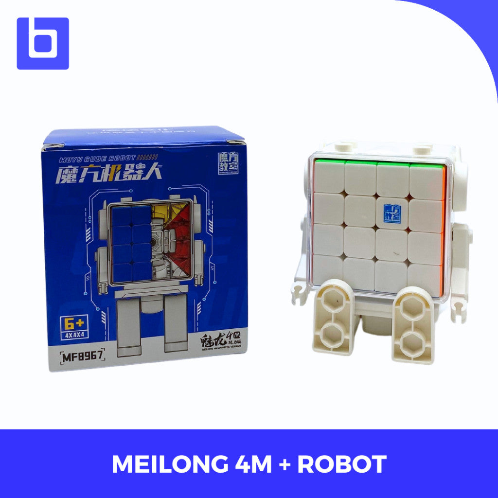 Cube 4x4 Moyu Meilong 4M Robot Case Magnetic Cube 4x4 Stickerless