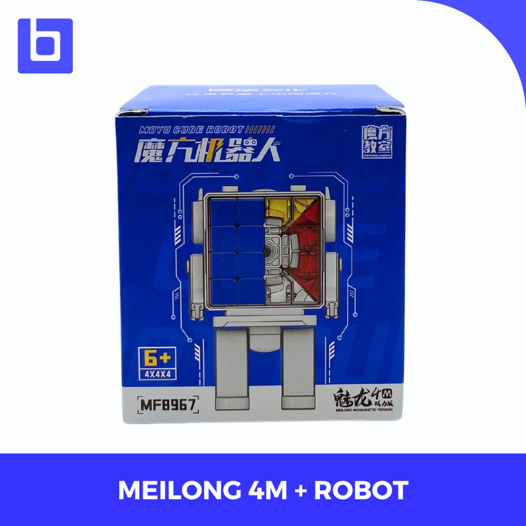 Cube 4x4 Moyu Meilong 4M Robot Case Magnetic Cube 4x4 Stickerless