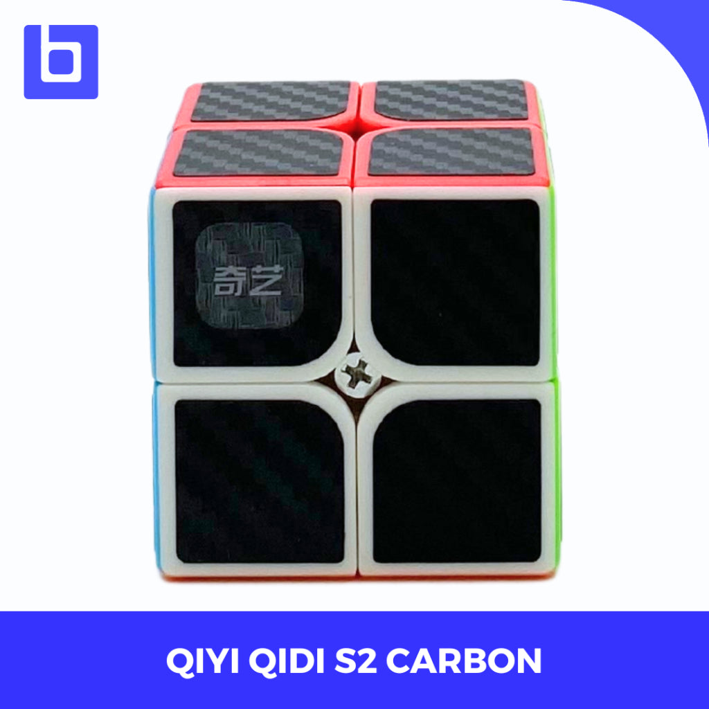 Cube 2x2 - Qiyi 2x2 Carbon - QiYi QiDi S - Carbon Sticker - Sticker Carbon - Qiyi Carbon 2x2