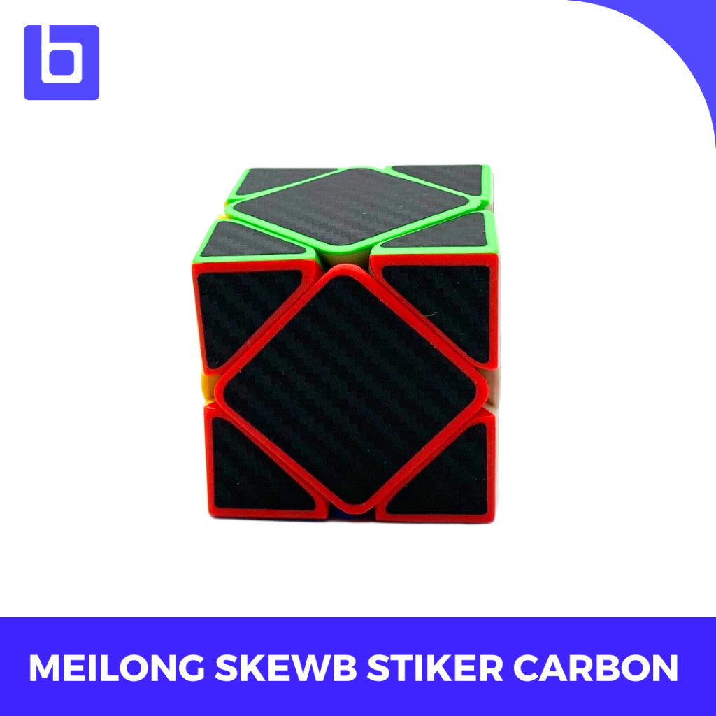 Cube Skewb - Meilong Skewb - Skewb MeiLong - MF Meilong Skewb Carbon - Skewb Sticker Carbon