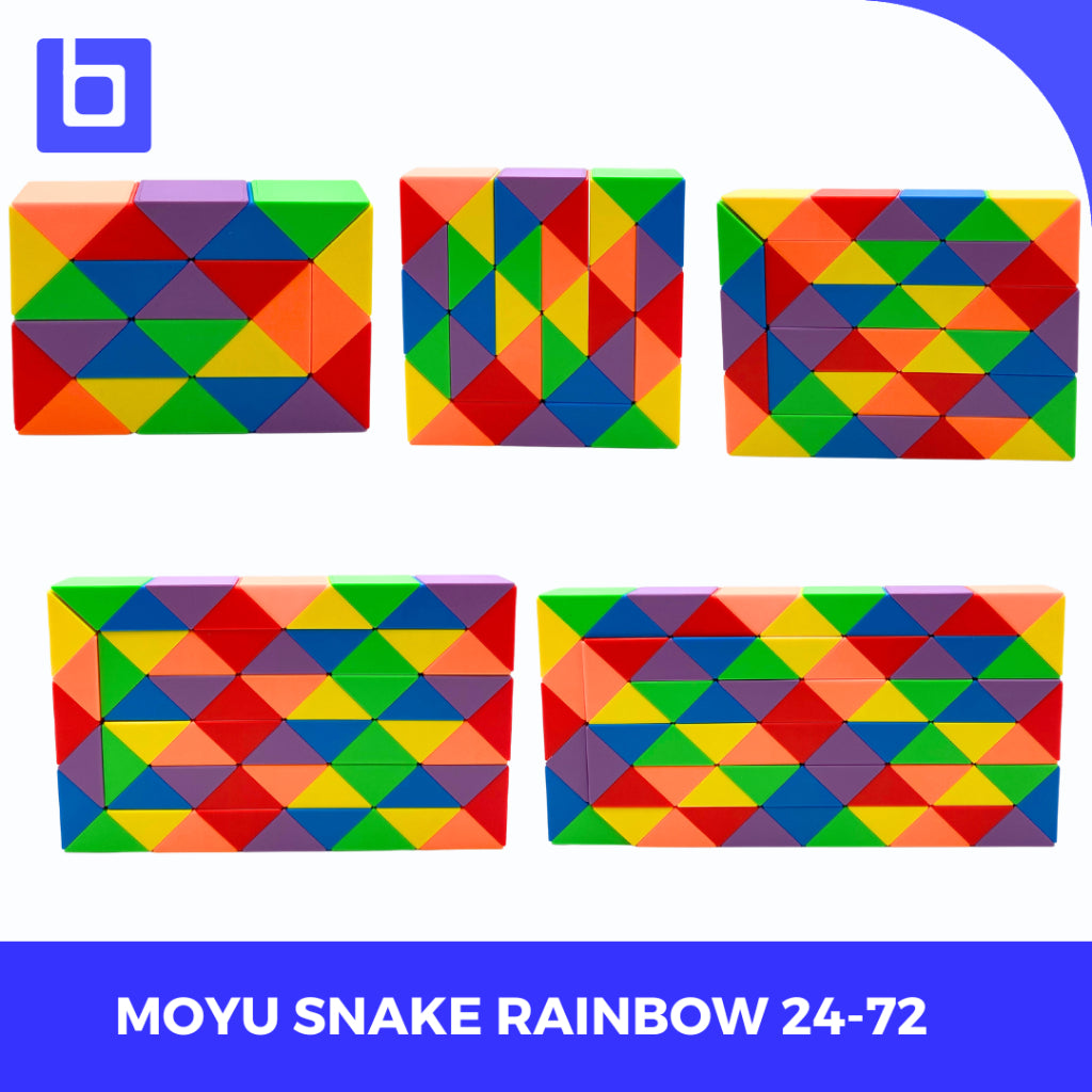 Twisty Puzzle - Moyu Snake Rainbow 24 36 48 60 72