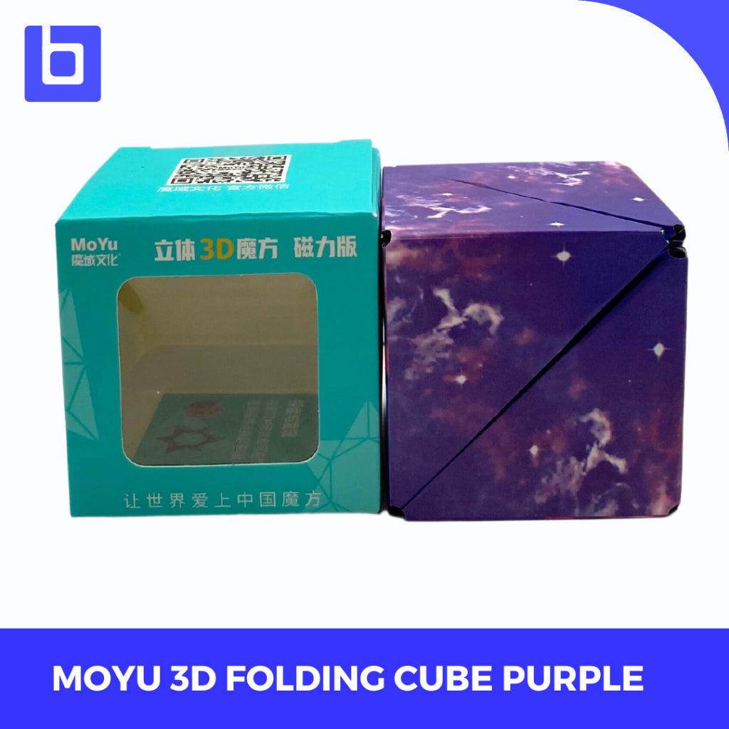 Twisty Puzzle - Moyu 3D Puzzle Folding Cube Trans Purple
