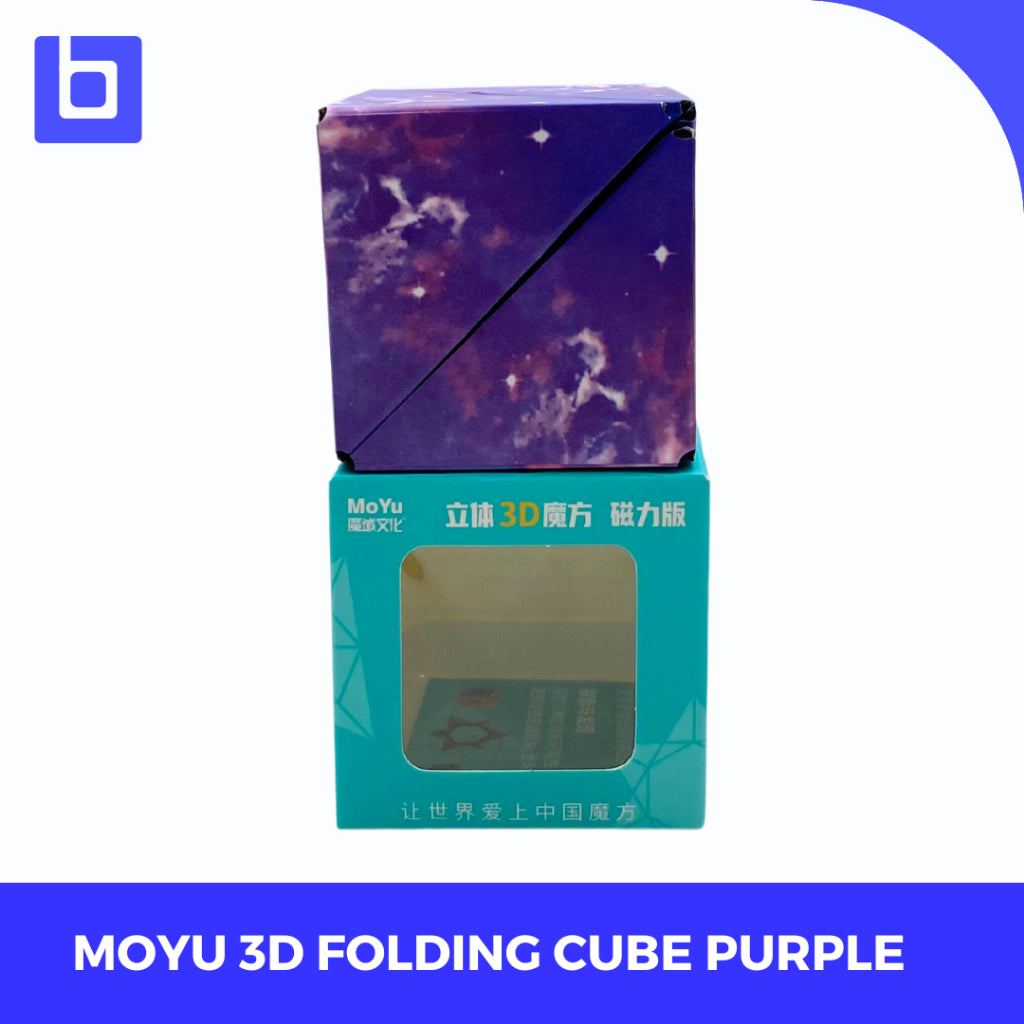 Twisty Puzzle - Moyu 3D Puzzle Folding Cube Trans Purple