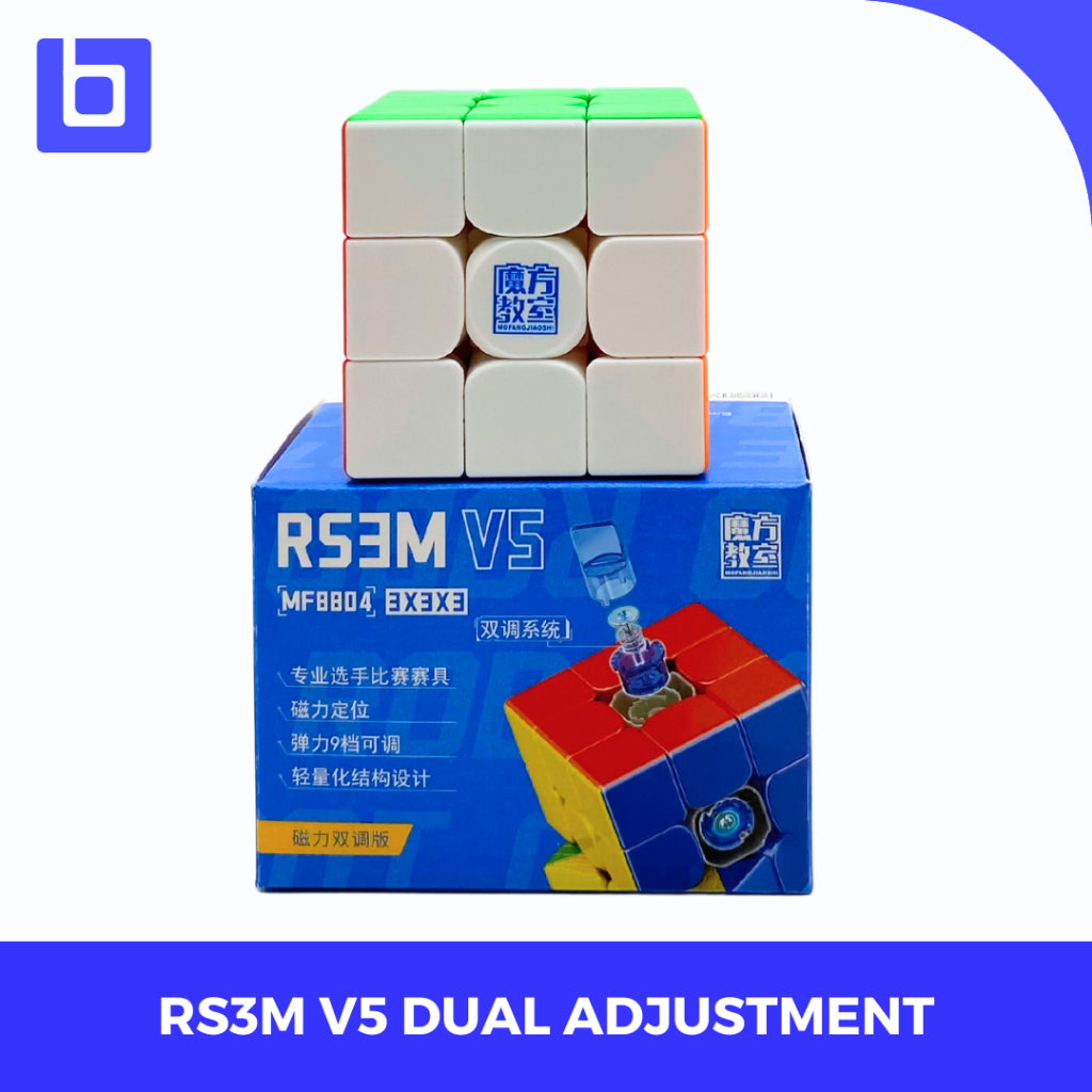 Cube 3x3 Cube Moyu Rs3m V5 Dual Adjustment Stickerless Original