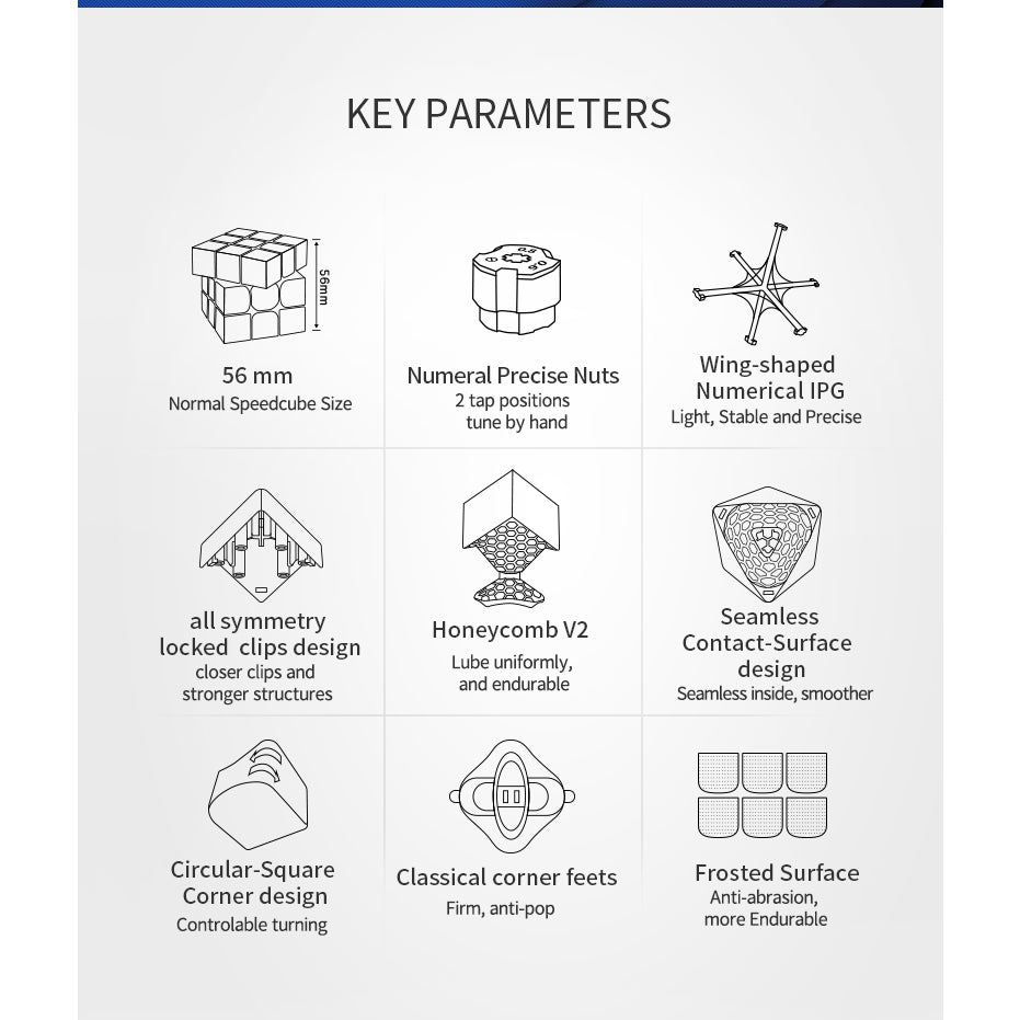 Cube 3x3 - GAN RS 3x3 - GAN356 RS - GAN 356 RS Stickerless - GAN 3x3 RS - GAN 356 RS