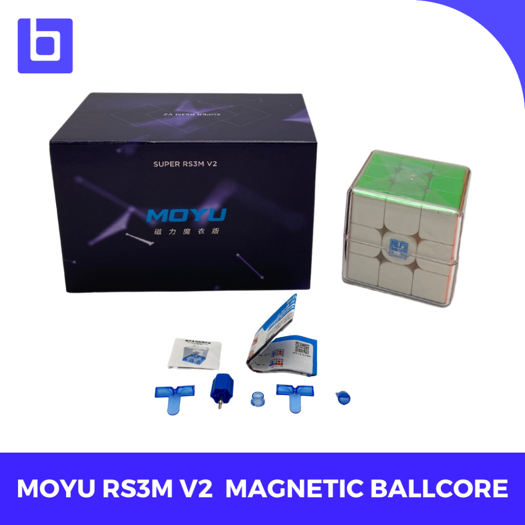 Cube 3X3 - MOYU SUPER RS3M V2 BALLCORE UV COATED STIKERLESS
