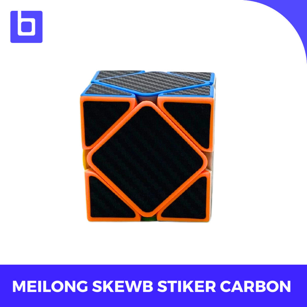 Cube Skewb - Meilong Skewb - Skewb MeiLong - MF Meilong Skewb Carbon - Skewb Sticker Carbon
