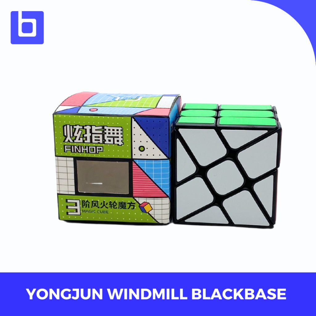 Cube 3x3 - Yongjun Windmill - Yj Fenghuolun - Yongjun Windmill Fenghuolun Black base - Yj Windmill