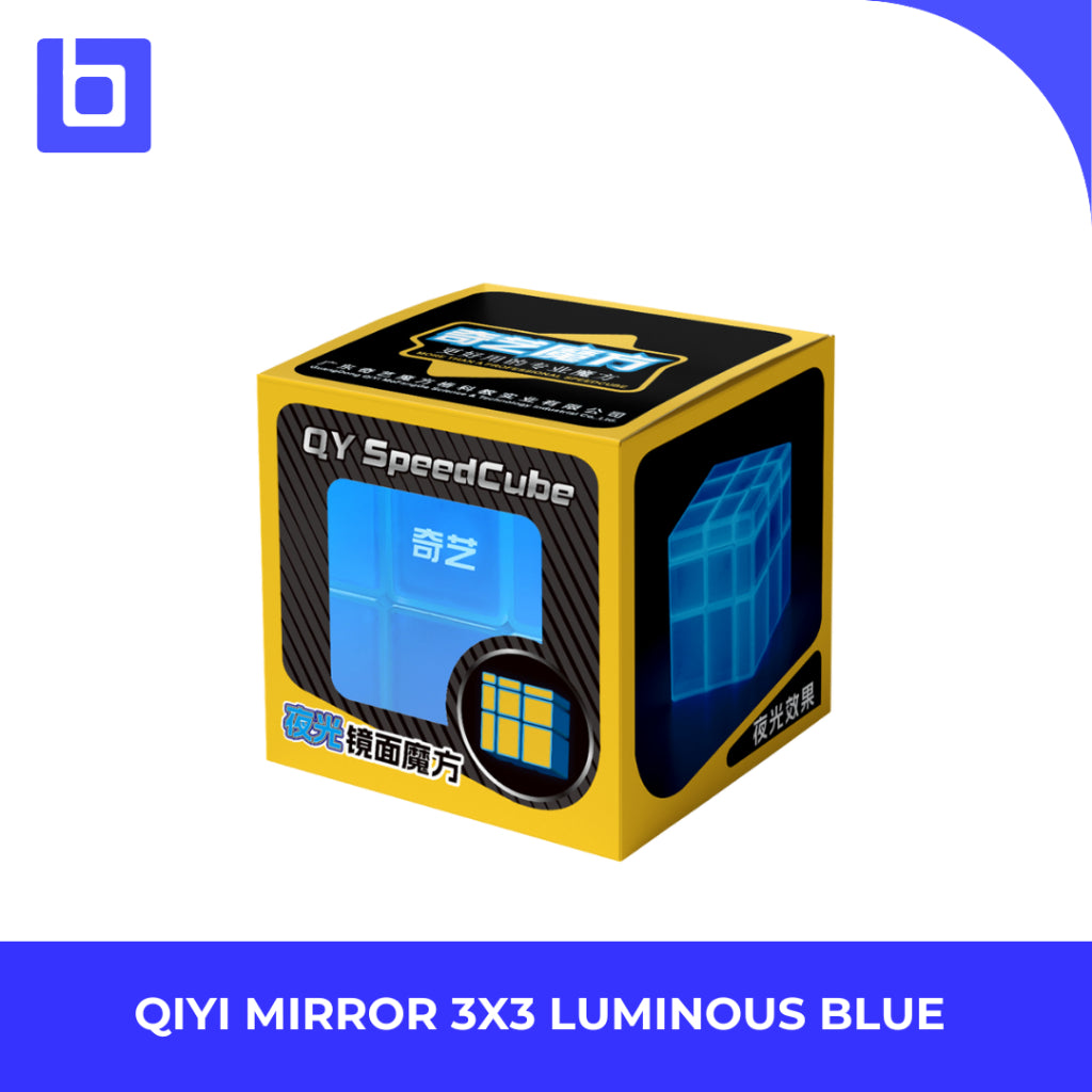 Cube 3x3 Qiyi Mirror Luminous Blue