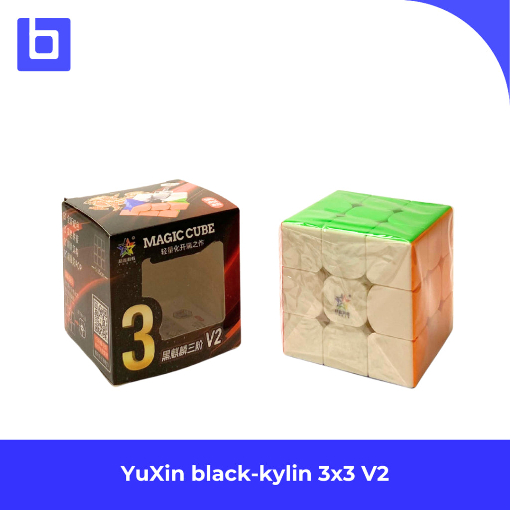 Cube 3x3 - Yuxin Black Kylin 3x3 V2 Stickerless