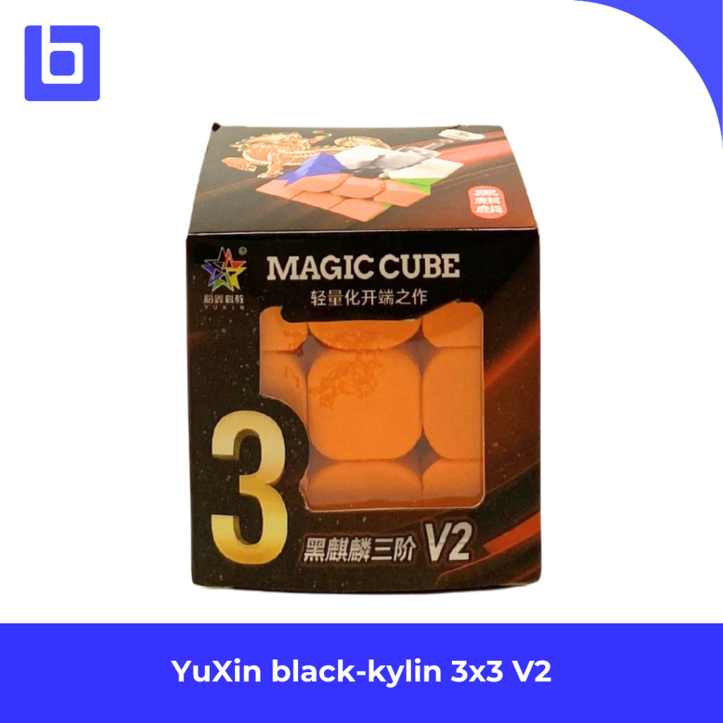 Cube 3x3 - Yuxin Black Kylin 3x3 V2 Stickerless