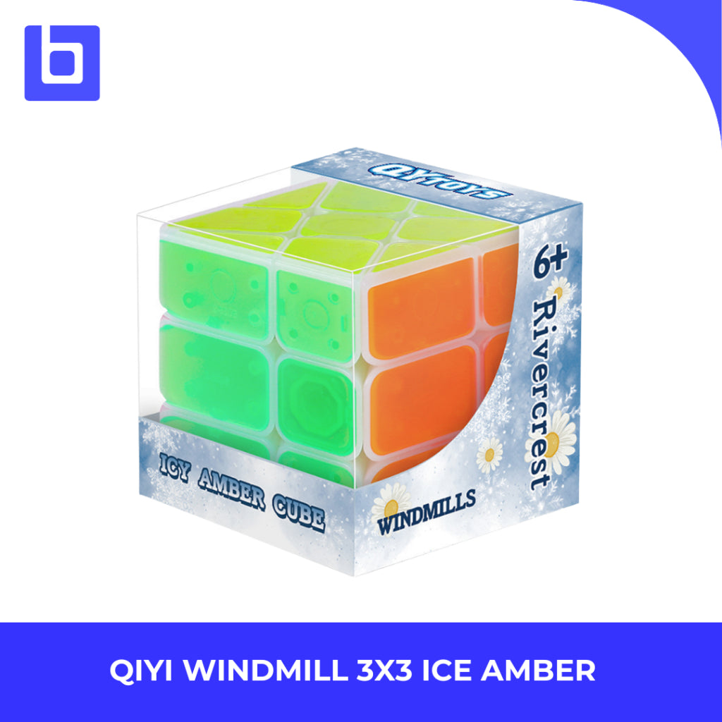 Cube 3x3 Qiyi Windmill Ice Amber Version