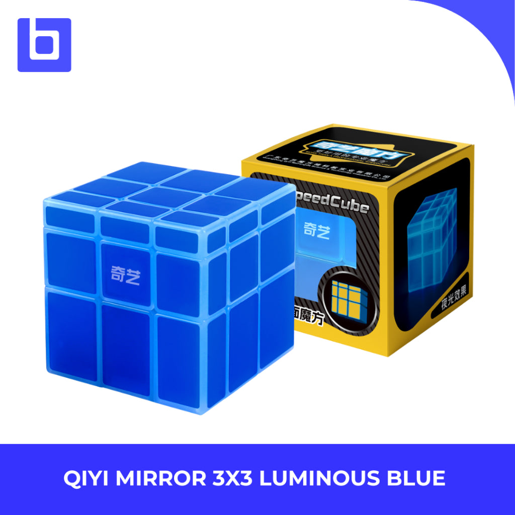 Cube 3x3 Qiyi Mirror Luminous Blue