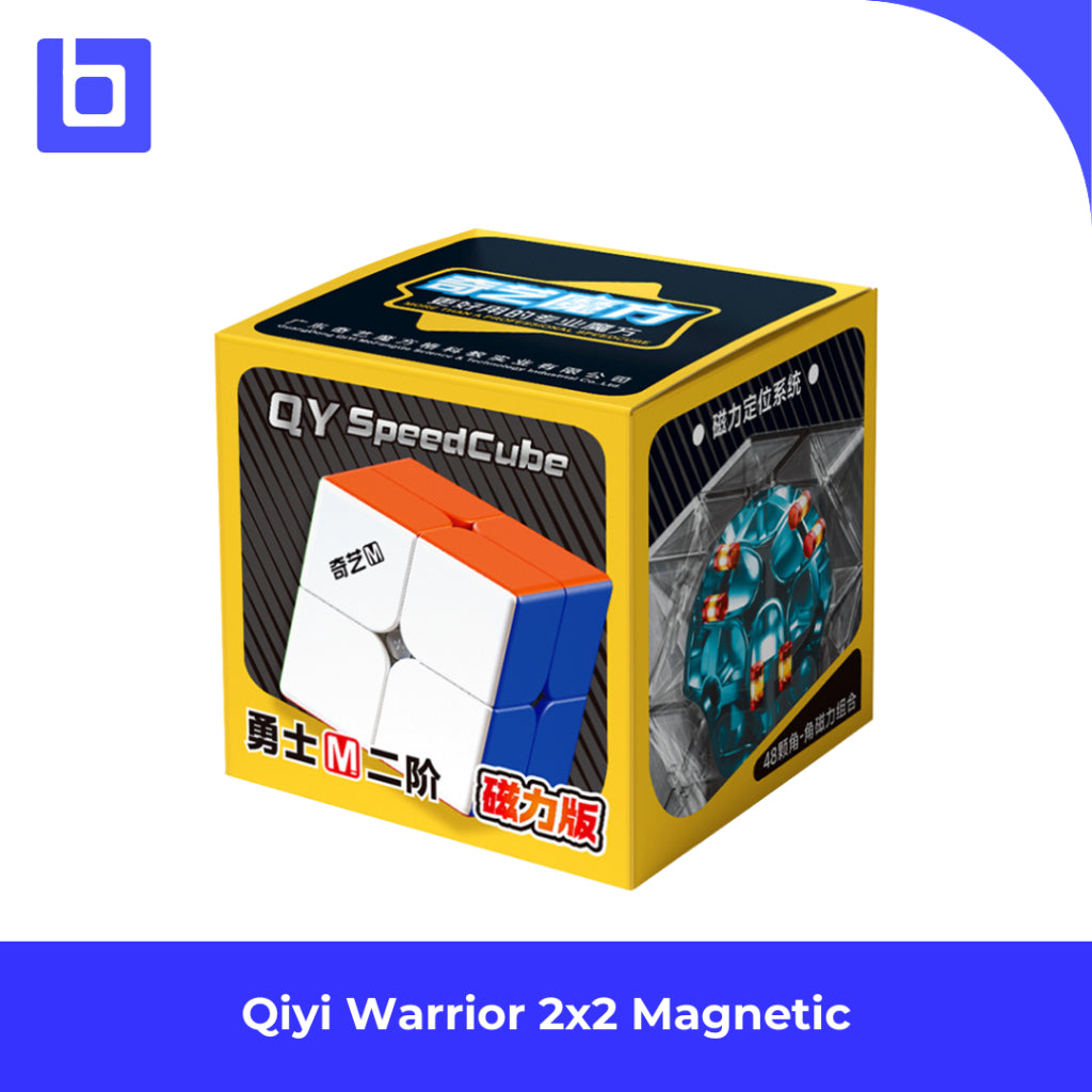 Cube 2x2 - Qiyi Warrior M 2x2 Magnetic Stickerless