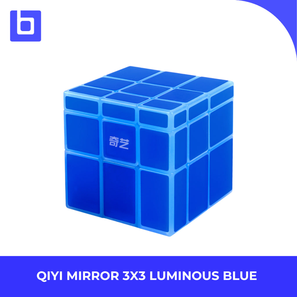 Cube 3x3 Qiyi Mirror Luminous Blue