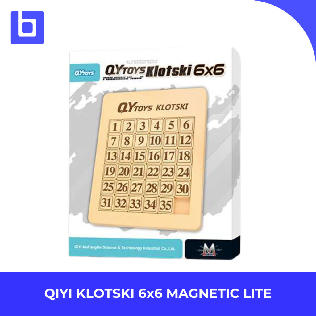 Qiyi Puzzle Klotski 6x6 Magnetic Lite Primary - QY8041
