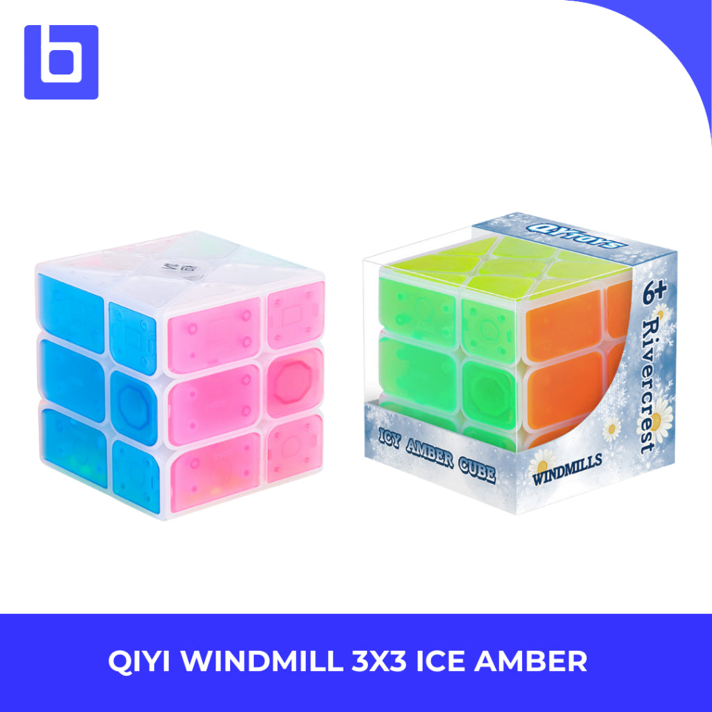 Cube 3x3 Qiyi Windmill Ice Amber Version