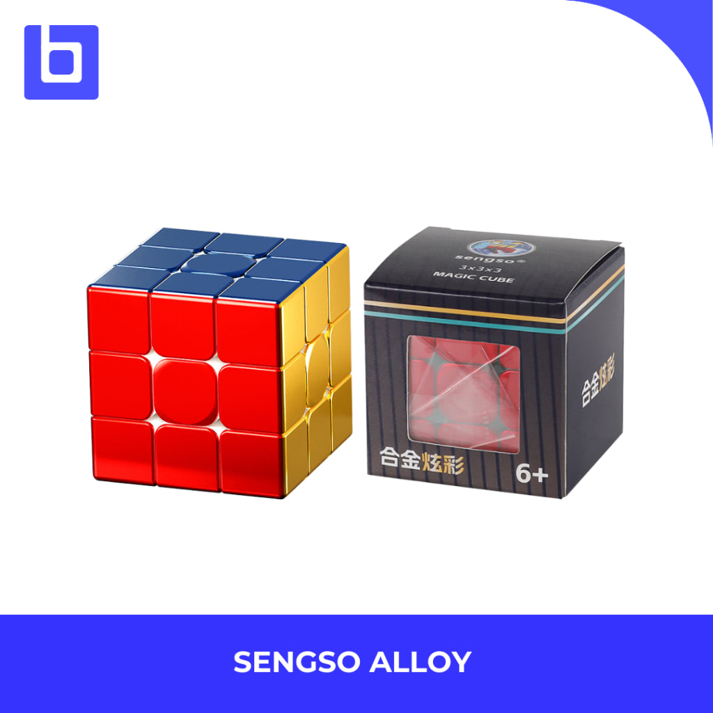 Cube 3x3 Sengso Alloy Metallic Cube Stickerless