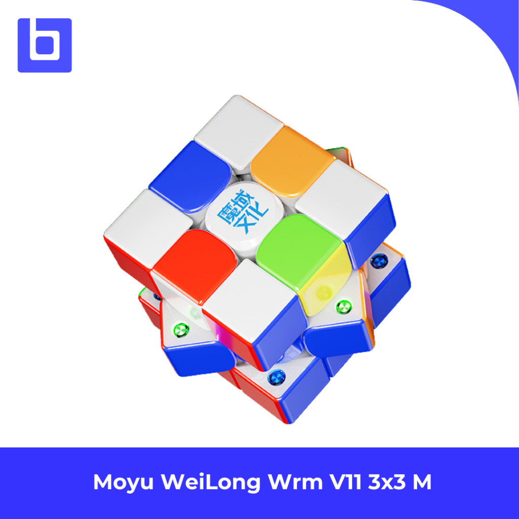 Cube 3x3 Moyu WeiLong Wrm V11 3x3 Magnetic Stickerless