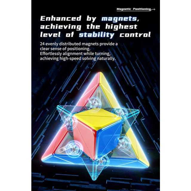 Cube Pyraminx - Moyu Meilong Magnetic Pyraminx - Meilong Pyraminx M - Pyraminx Magnetic