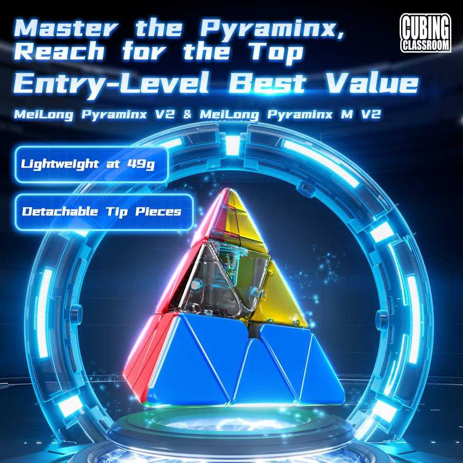 Cube Pyraminx - Moyu Meilong Magnetic Pyraminx - Meilong Pyraminx M - Pyraminx Magnetic