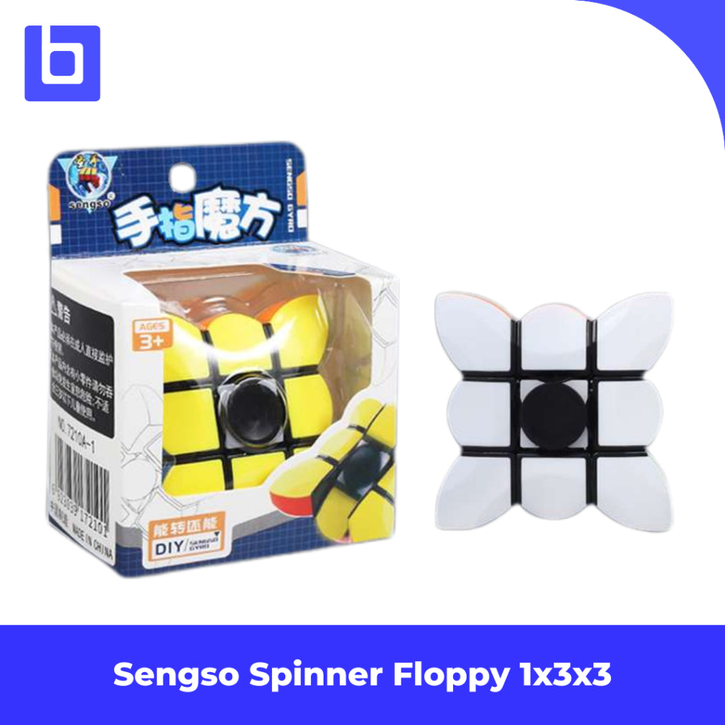 Cube Puzzle Sengso Spinner Floppy 1x3x3 Stickerless