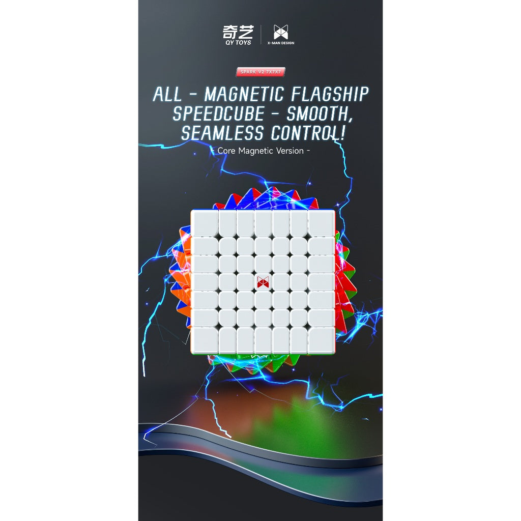 Cube 7x7 Qiyi Xman XMD Spark V2 M Magnetic Core Positioning