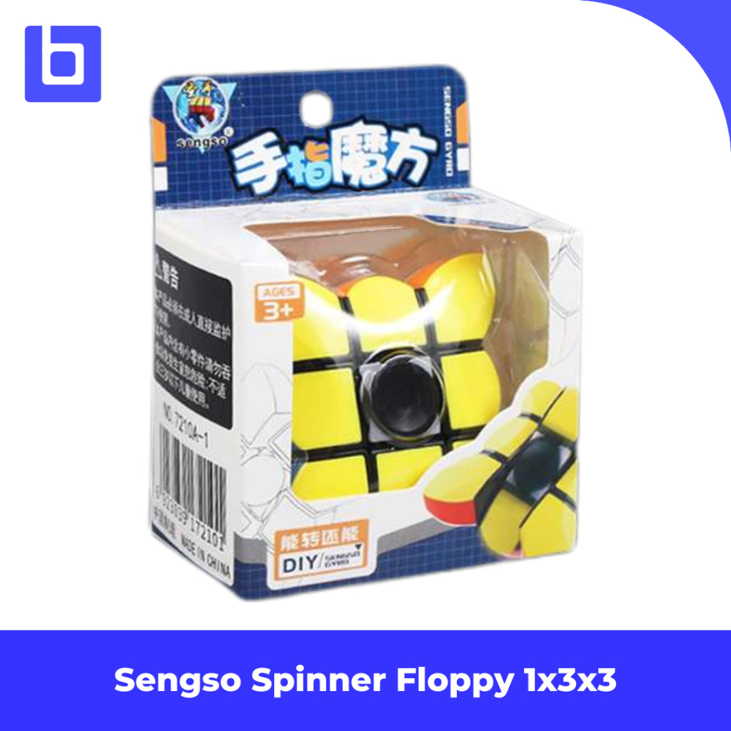 Cube Puzzle Sengso Spinner Floppy 1x3x3 Stickerless