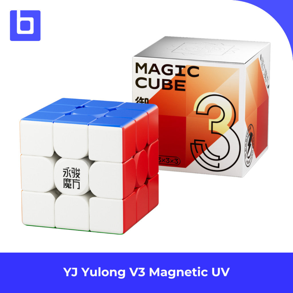 Cube 3x3 YJ Yulong V3 M Magnetic Stickerless Original