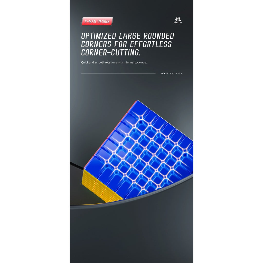 Cube 7x7 Qiyi Xman XMD Spark V2 M Magnetic Core Positioning