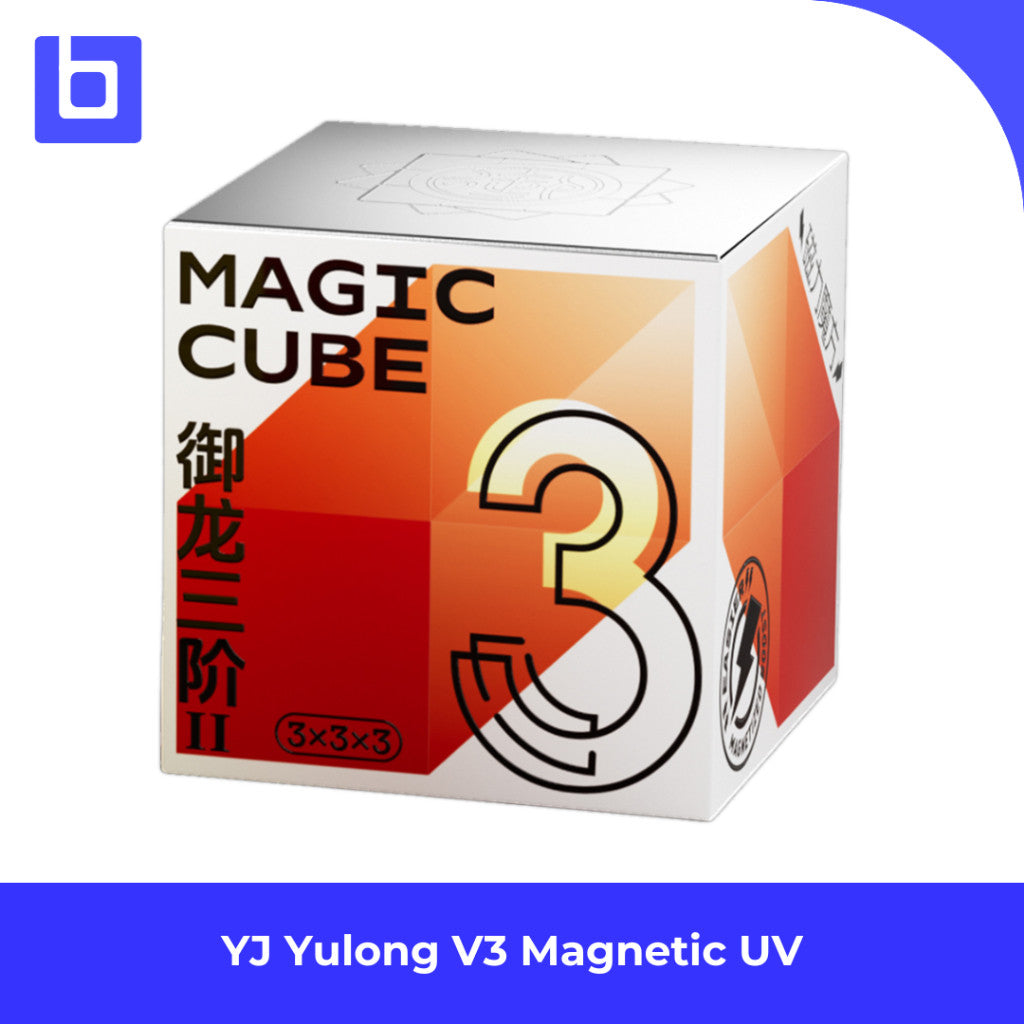 Cube 3x3 YJ Yulong V3 M Magnetic Stickerless Original