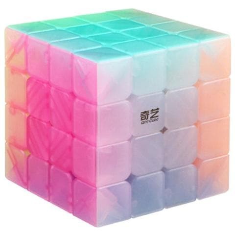 Cube 4x4 Qiyi Qiyuan Jelly Color Transparent Kubus Puzzle 4x4 Original