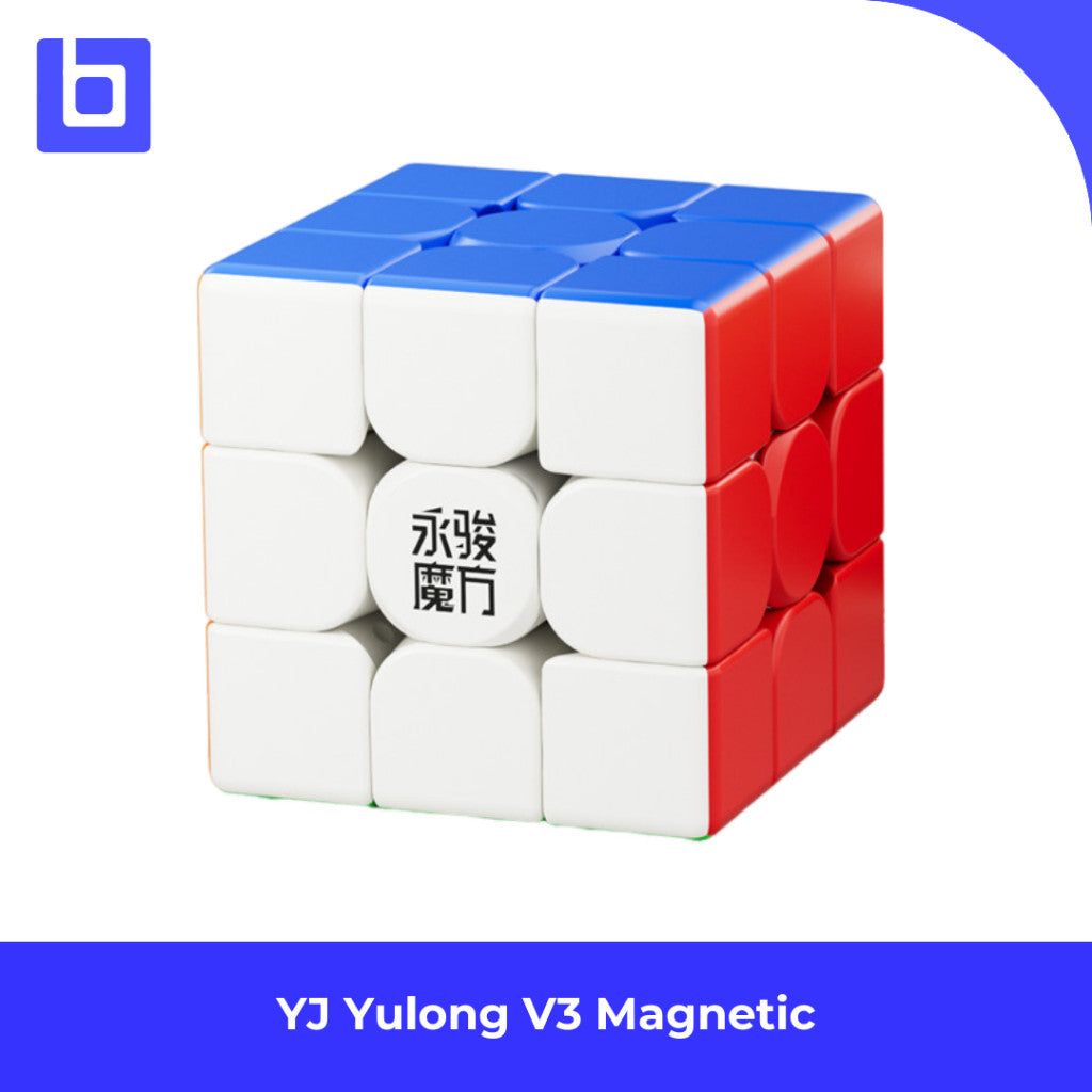 Cube 3x3 YJ Yulong V3 M Magnetic Stickerless Original