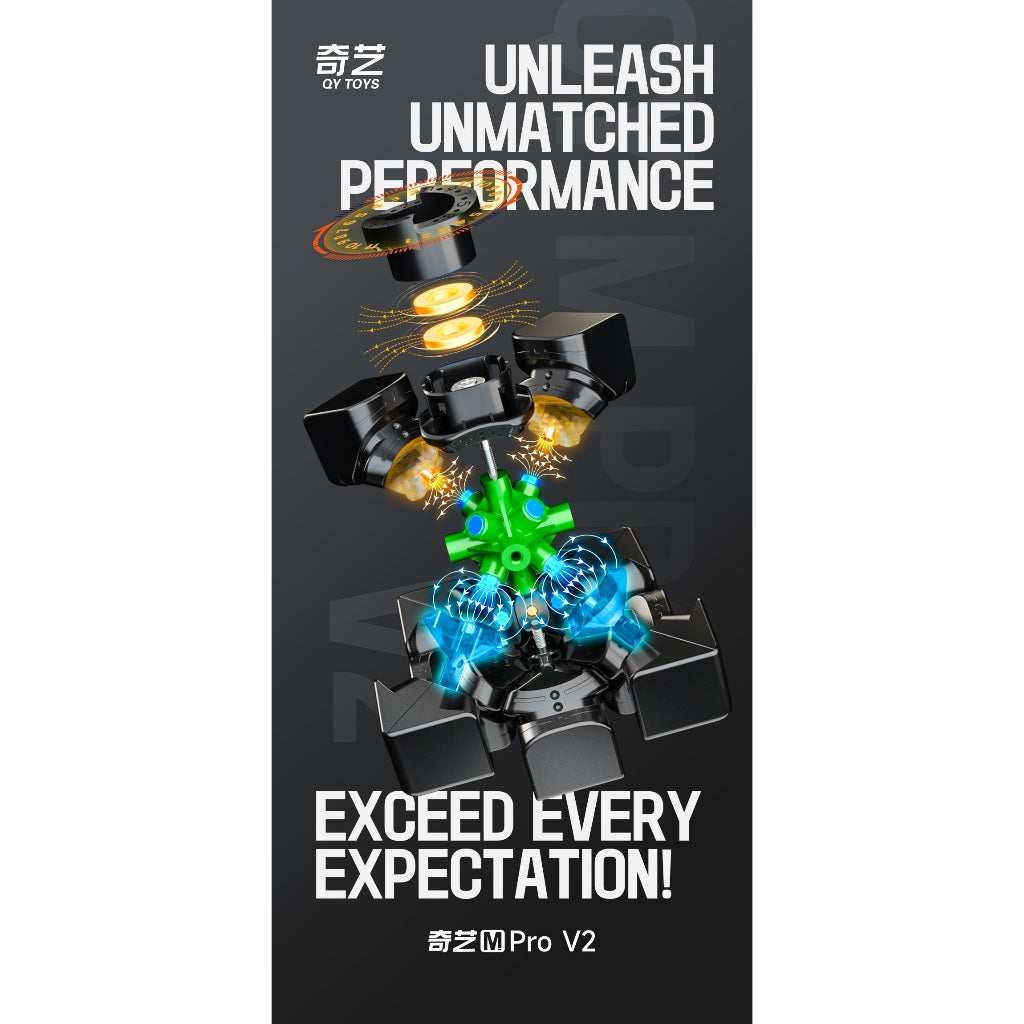Cube 3x3 Qiyi M Pro V2 Magnetic Series Original