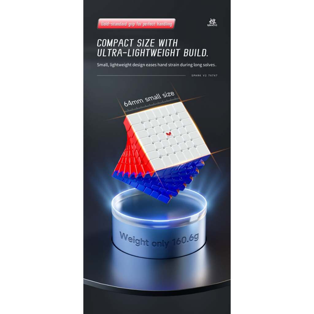Cube 7x7 Qiyi Xman XMD Spark V2 M Magnetic Core Positioning
