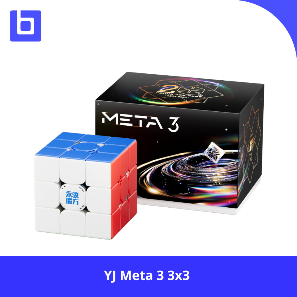 Cube 3x3 Yj Meta 3 Magnetic Stickerless Original