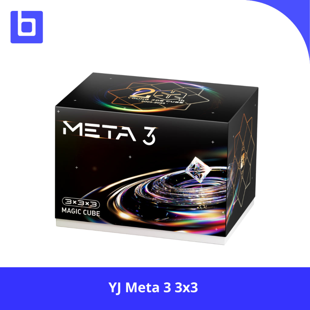Cube 3x3 Yj Meta 3 Magnetic Stickerless Original