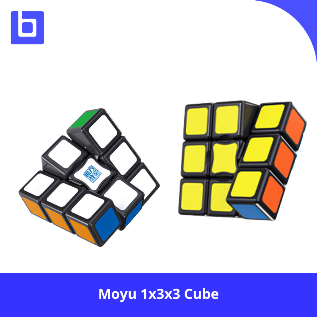 Cube Twisty Puzzle - Moyu 1x3x3  Floppy Blackbase Original