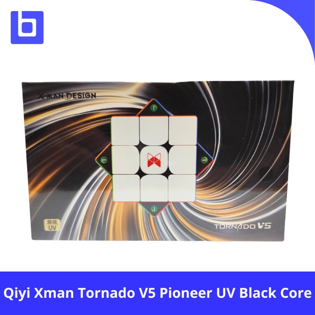 Cube 3x3 - Qiyi Xman Tornado V5 Pioneer UV Black Core