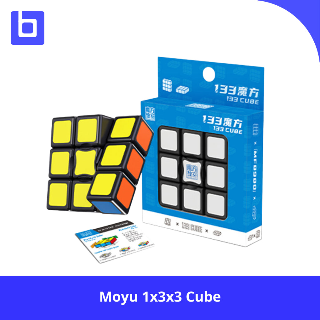 Cube Twisty Puzzle - Moyu 1x3x3  Floppy Blackbase Original
