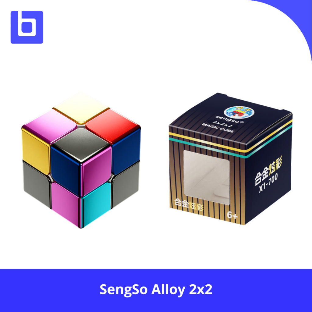 Cube 2x2 - SengSo Alloy Metallic Cube Stickerless