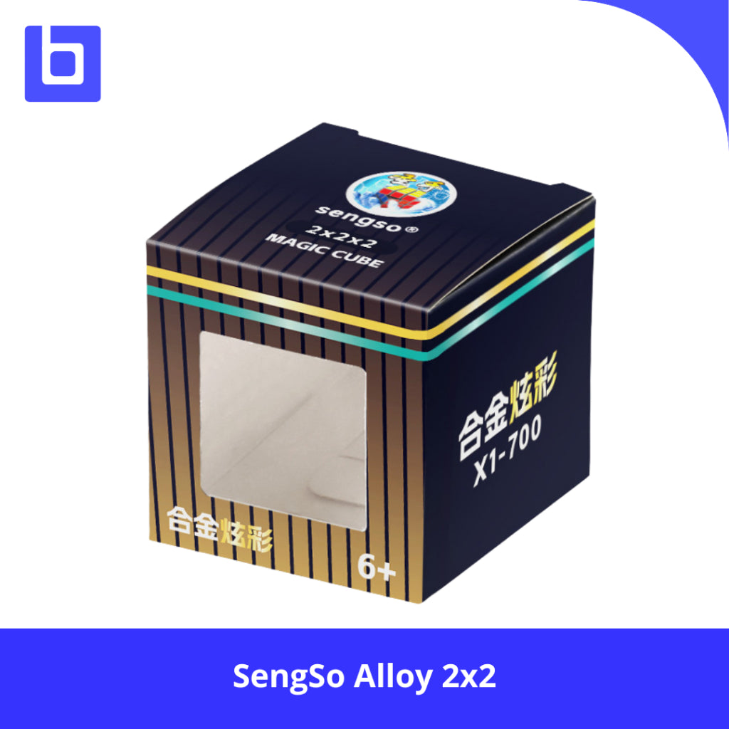 Cube 2x2 - SengSo Alloy Metallic Cube Stickerless