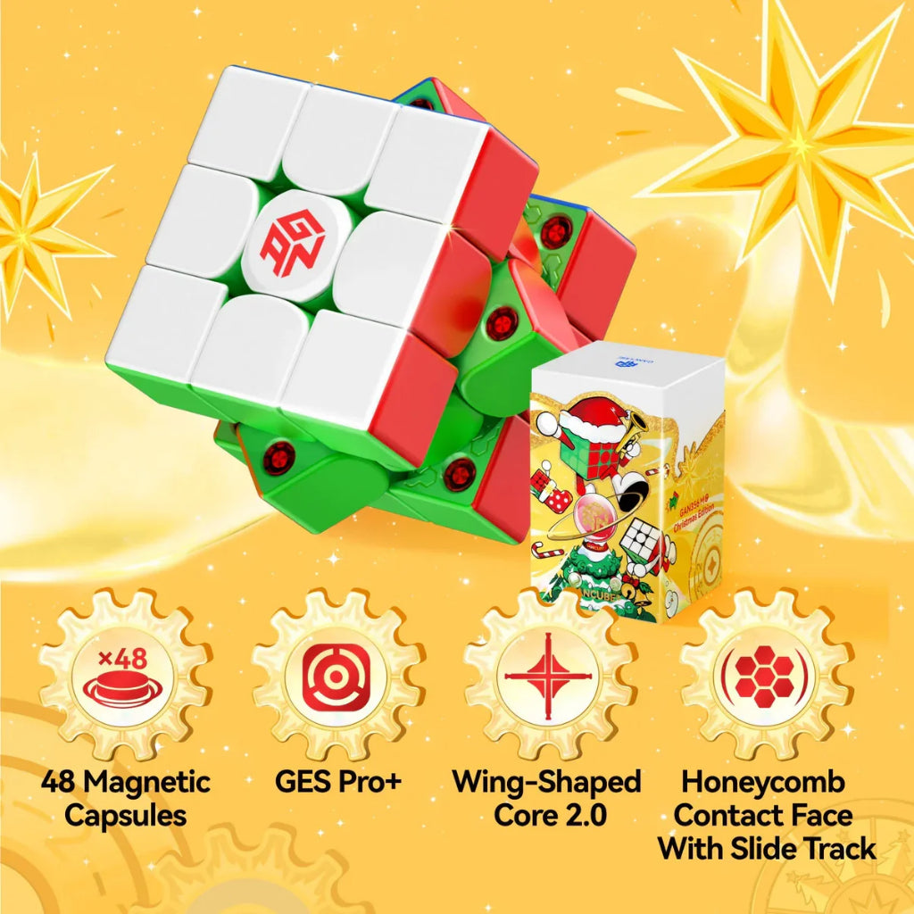 Cube 3x3 - GAN 356 Me Christmas Edition