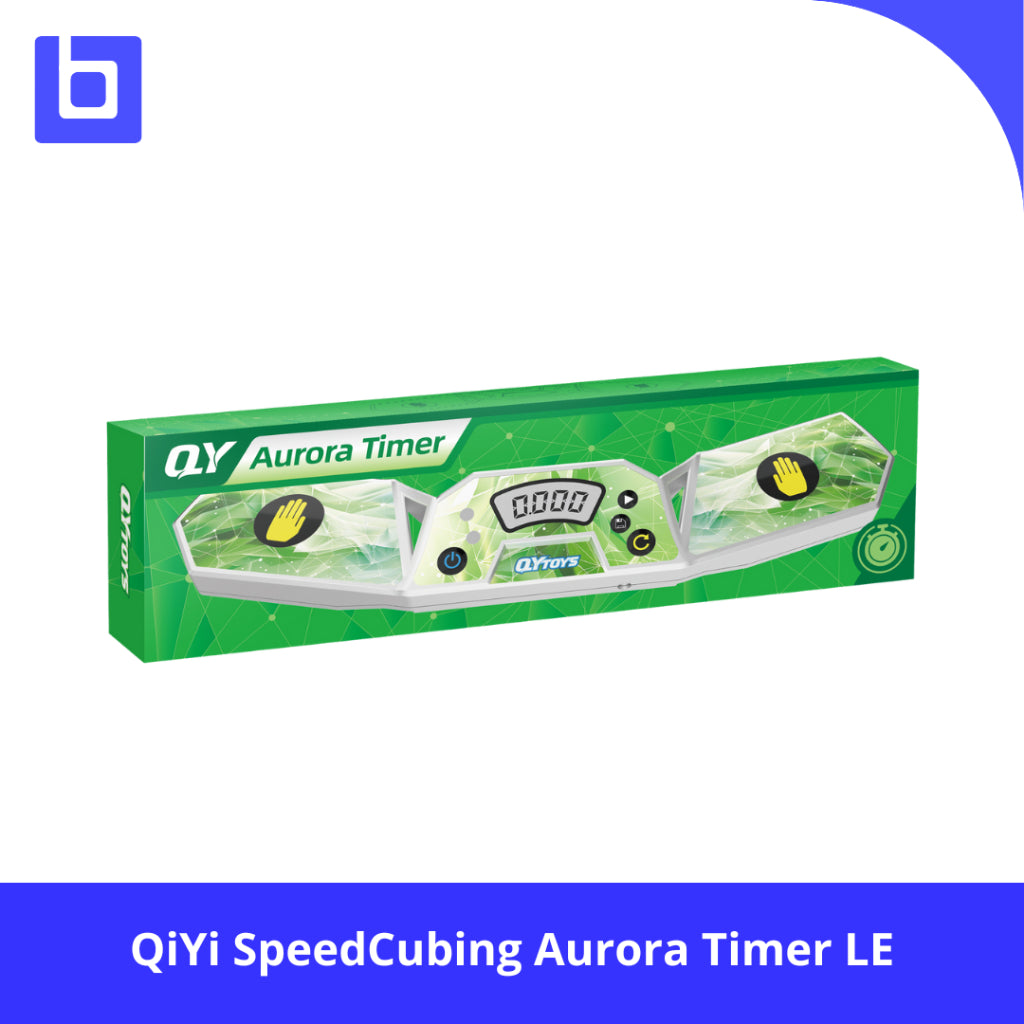 Timer Cube - Qiyi Timer Aurora White Green Limited Edition
