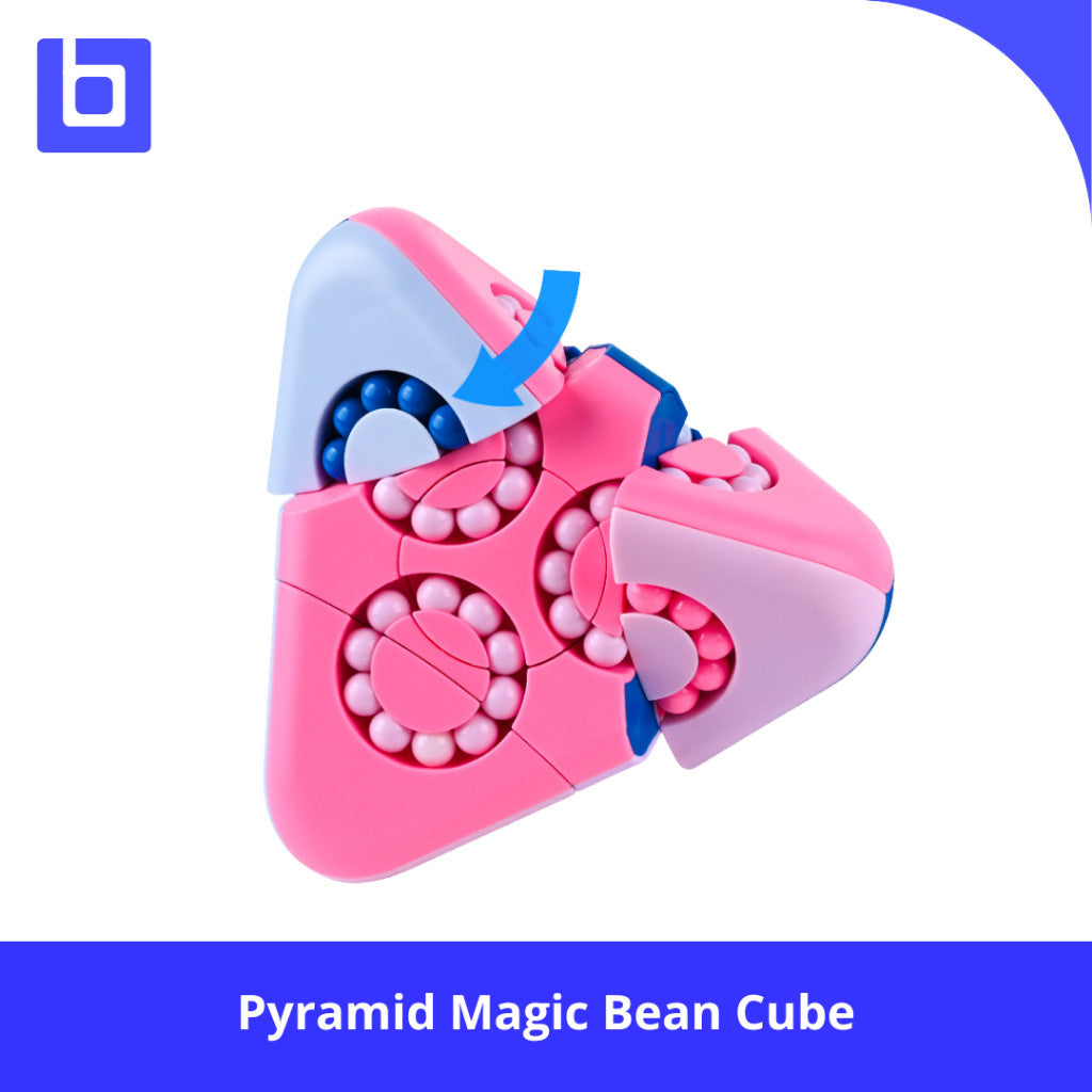 Cube Pyramid - Pyramid Magic Bean Cube Light Blue/Dark blue