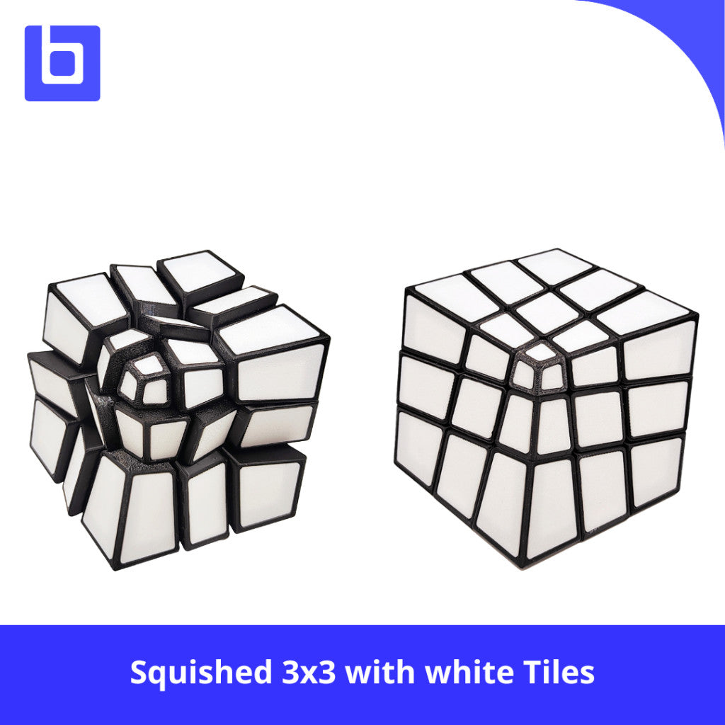 Zepuzzles Squished 3x3 with white Tiles