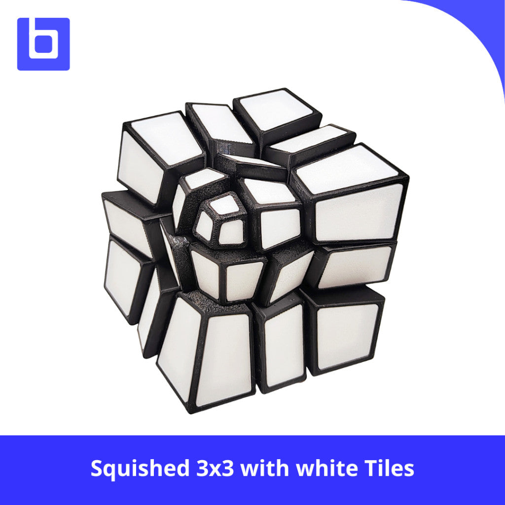 Zepuzzles Squished 3x3 with white Tiles