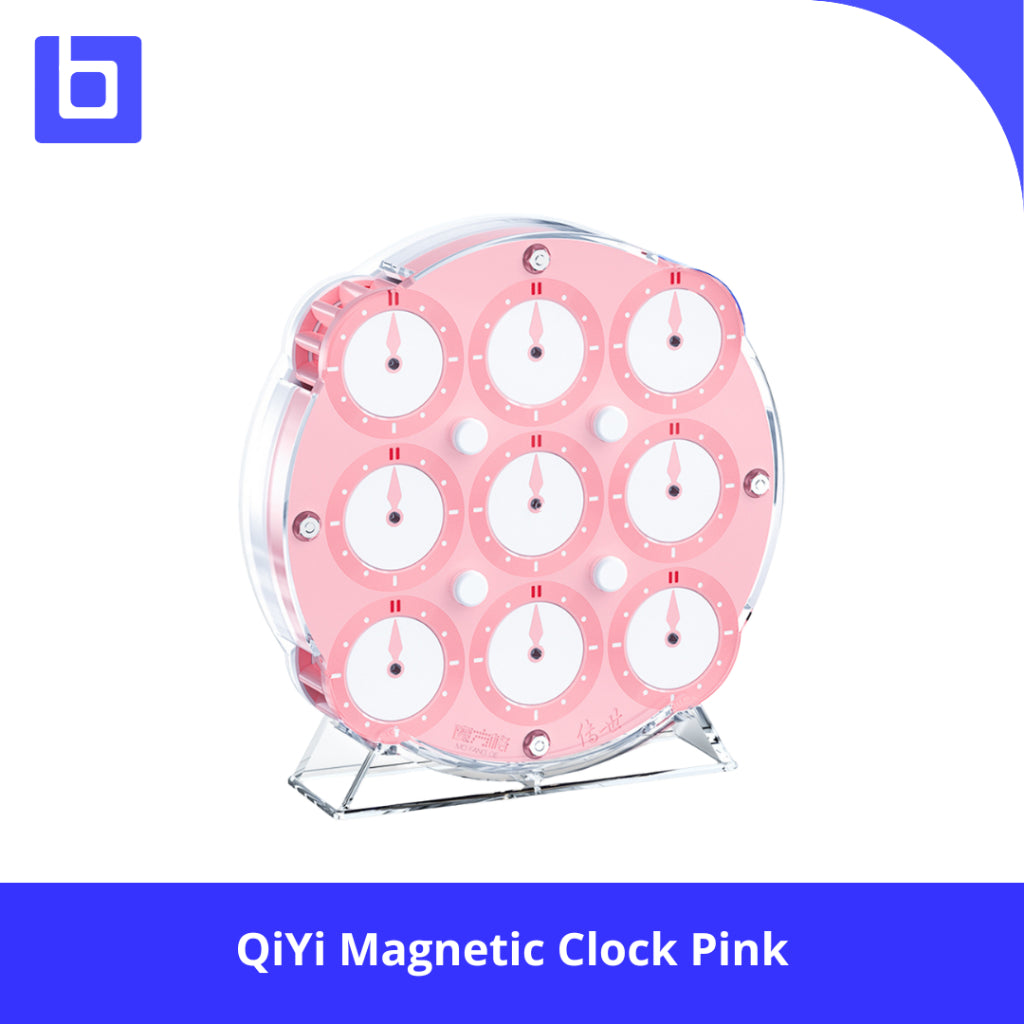 Cube Clock - QiYi Magnetic Clock Pink Original